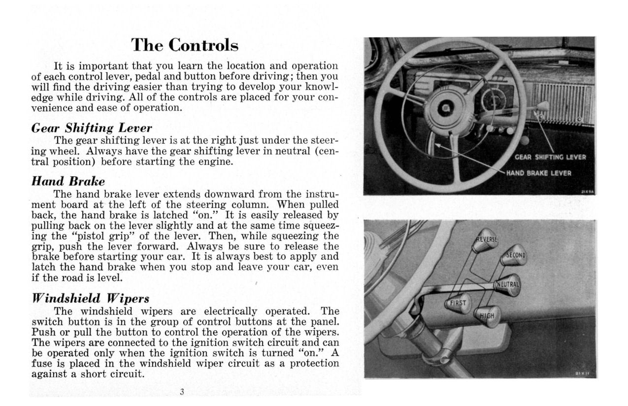 1939 Chrysler Owners Manual Page 15